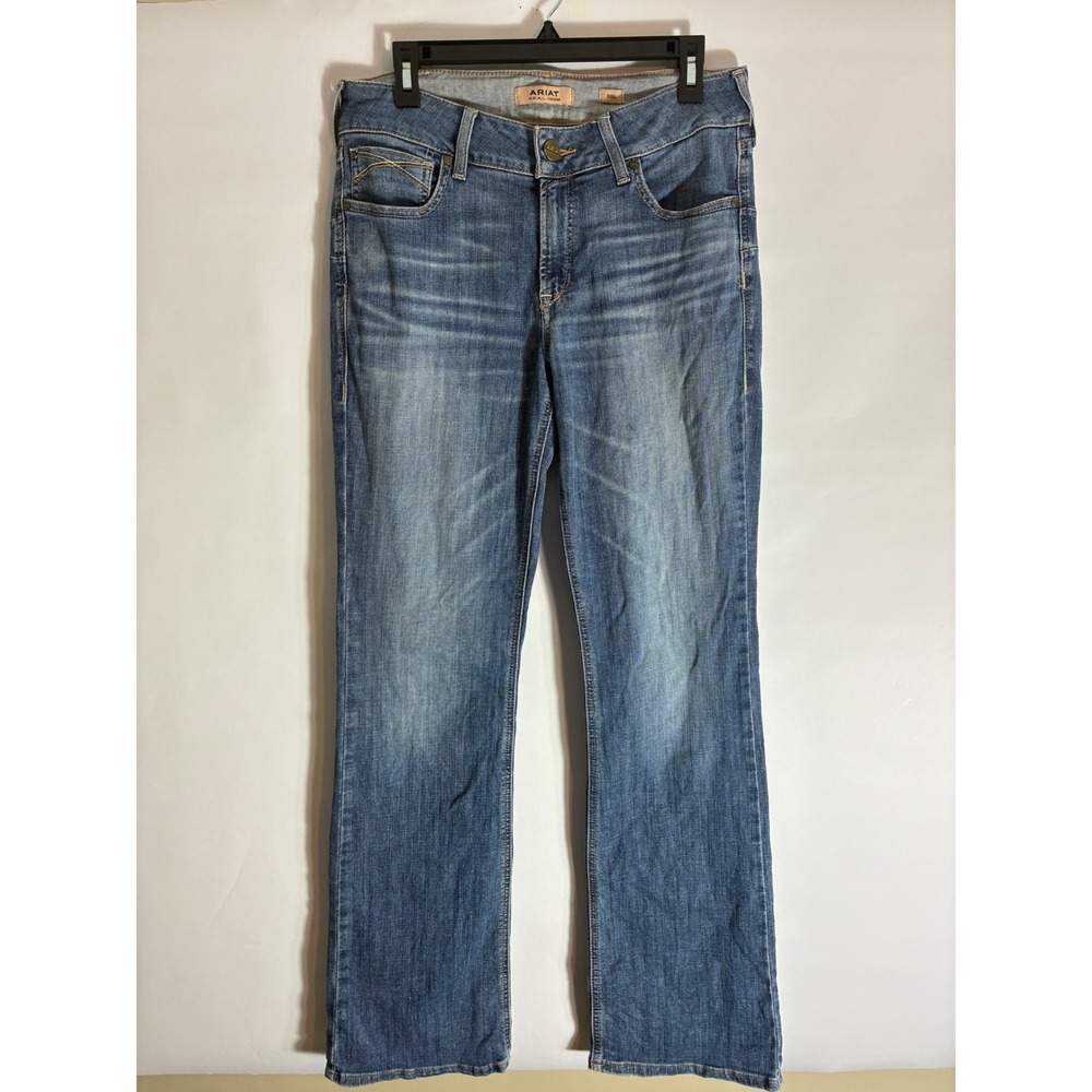 Ariat REAL Denim Perfect Rise Bootcut Jeans Medium Wash 30L Cowgirl Western